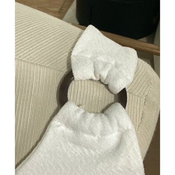 Loft Women's White Shoulder Ring Cami Tank Top Blouse Boho‎ Size L NWT - Picture 3 of 5